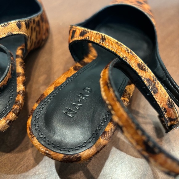 NWOT NA-KD Leather Pointy Ankle Strap Pumps, Size 5.5 - Picture 12 of 15